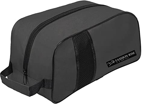 Waterproof Sports Boot/Shoe/Travel Bag for Football Cricket Rugby Golf Toiletry Gym for Boy/Girl Men/Women (Grey)