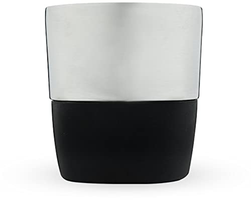 Host Whiskey Freeze Pro Kühlbecher, Doppelwandiger, isolierter Edelstahlbecher mit Kühlgel und Silikongriff | Whisky, Bourbon, Scotch oder Cocktails, Einzeln, 355 ml (12 oz) – Edelstahl (10049)