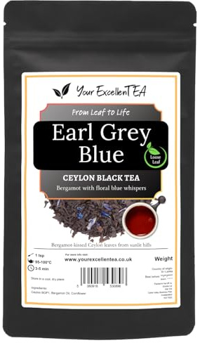 Earl Grey Blue Loose Leaf Black Tea with Bergamot & Cornflower, 500g