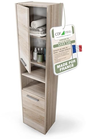 CDF Hochschrank schmal HOCH-Schrank Badschrank 40cm Breit Badezimmerschrank