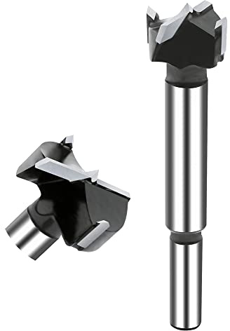NICAVKIT Wolframstahl Forstnerbohrer 20mm, Professional Forstner bohrer Bit Holz Lochschneider, Holzbohrer Topfbohrer Kunstbohrer für Holz & Hartholz