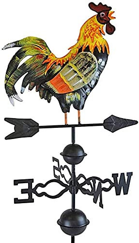 YZJSSL 48 '' segnavento in Metallo con Ornamento Gallo banderuola banderuola segnavento per banderuola da Tetto banderuola
