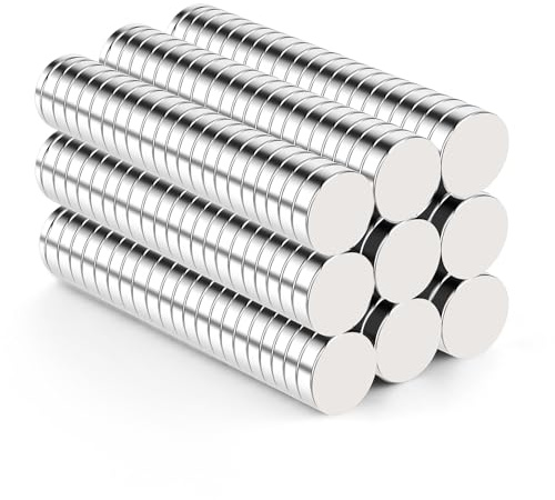 DIYMAG 200Pcs Small Magnets, Tiny Refrigerator Magnets, Neodymium Rare Earth Magnet for Office, Whiteboard, Kitchen, Durable Teacher for Crafts, Dry Erase, Mini Button Magnet