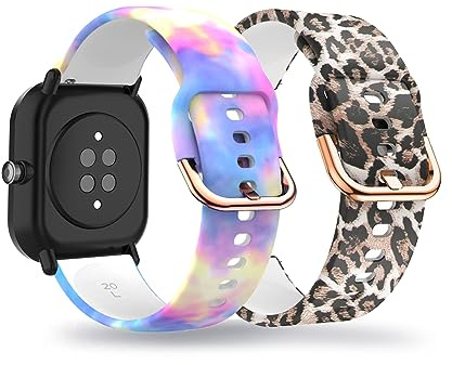 AireWiki 2-PCS Silikon Armbänder Kompatibel mit XPLORA X6 Play Muster Sport Weiches Ersatzband Für Damen Herren Armband Für XPLORA X6 Play