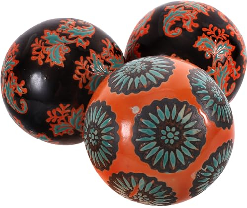 WOFASHPURET 3st Dekokugel Aus Keramik Keramische Kugeln Kugeln. Porzellan Kugeln Kugel Rasen Keramikkugel Kugel Accent B?lle Schwimm Kugel Ball Mittelpunkt B?lle Keramikschale Schwimmt