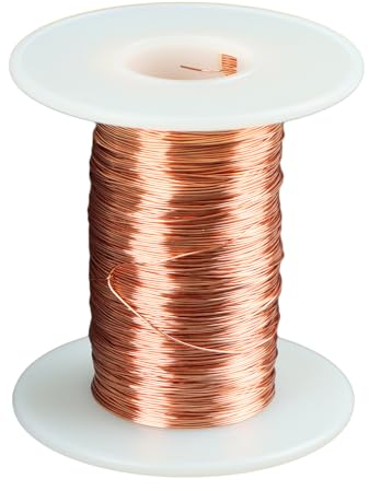 Kupferdraht, 0,3 mm x 10m Kupferlackdraht, Lackdraht, Kupferdraht Isoliert, Kupferspule, Isoliert Magnetdraht zur Herstellung eines Elektromagnet-Motormodells
