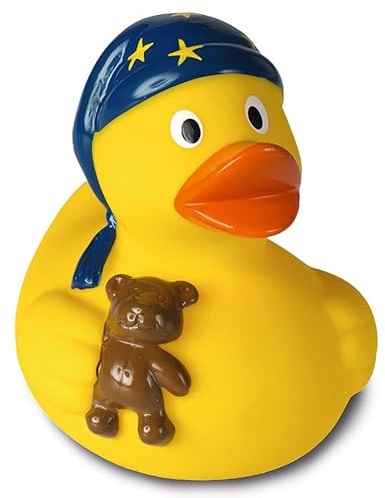 Schlafmütze - Hobbyente - Quietscheente - Badeente - ca. 8 cm gross