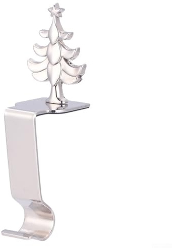 Weihnachtsstrumpf-Halter, Kamin-Weihnachtsstrumpf-Haken, Schneeflocke, Weihnachtsbaum, Rentier und Schneemann für Kamin, Weihnachtsfeier-Dekoration (G)