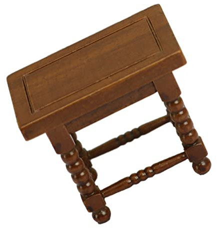 JOINPAYA Miniatur Holztisch Birke Miniaturmöbel Modell Eleganter Beistelltisch Dekoration Für Puppenhaus Wohnzimmer Zubehör Kreatives Mini Haus Accessoire
