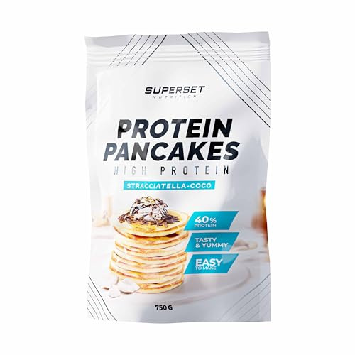 Superset Nutrition | Pancakes Proteines (750g) | Pancakes protéinés | Préparation en poudre pour pancakes protéinés - Stracciatella