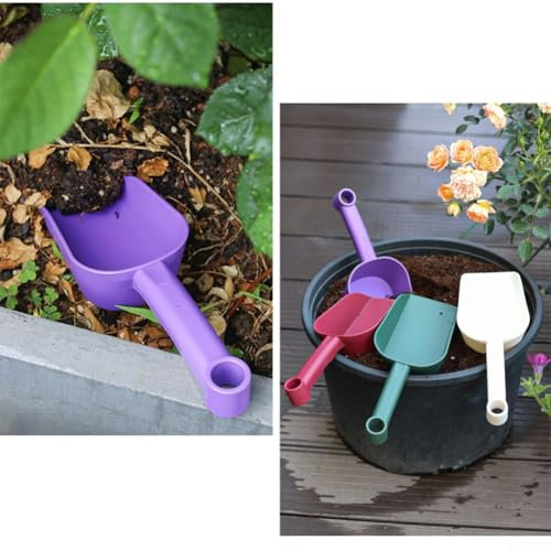 Pala da giardinaggio in plastica robusta per scavare e piantare il terreno (L verde)