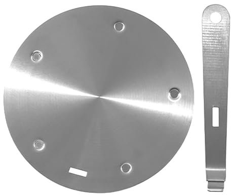 Induktionsadapter, Induktionsplatte aus Edelstahl, für Espressokocher, Induktionskochfeld, Gaskochfeld, Universal-Adapter für Induktionskochfeld, 24 cm