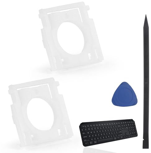 2 Stück Tastaturscharniere für Logitech MX Keys Tastaturtasten-Stützklammern, Tastenkappen-Scharnierclips, kompatibel mit der kabellosen Logitech MX Keys S-Tastatur