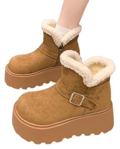Generico Scarpe Da Neve Donna Doposci Dopo Sci Scarponi Calde Stivaletti Con Fodera Stivali Imbottiti Invernali Antiscivolo Snow Boots Impermeabili Termiche Per All'Acqua Trekkin