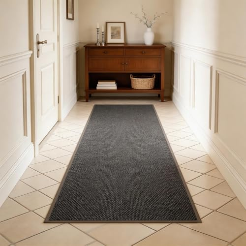 Romon Tappeto Cucina Marrone 43x180cm, Antiscivolo Lavabile, Tappeto Lungo Cucina per Cucina, Corridoio, Lavanderia