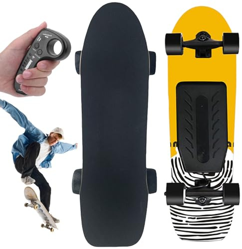 Elektrisches Skateboard,elektrisches Longboard, mountainboard mit EIN-/doppel-hubmotor, 22-40 km/h höchstgeschwindigkeit, reichweite 8–30 km Dual-Drive-24km