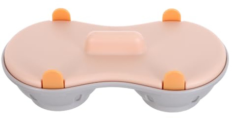 Operitacx Cuociuova al Microonde per 2 Uova Design Salvaspazio in Plastica Arancione, Antiaderente, la Cottura della Colazione in Cucina