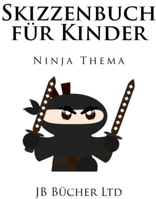 Skizzenbuch für Kinder: Ninja Thema