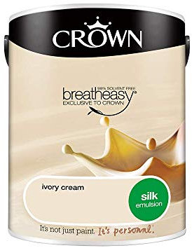 Crown Walls and Ceilings Silk Emulsion 5L - Ivory Cream