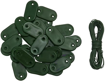 WERKA PRO Kit di 30 fissaggi per brezza vista, canisse e stuoia