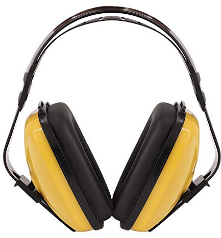 Soundproof Earmuffs for Adults Children Noise Canceling Hearing Protection Headphones Adjustable Padded Defender Noise Reduction Prevention Ear Protection Safety Earmuff Ear Protector Earplug (Yellow)
