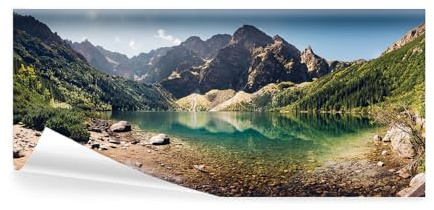 decomonkey Fototapete Natur Landschaft, 550x250 cm, Eckfototapete Berge