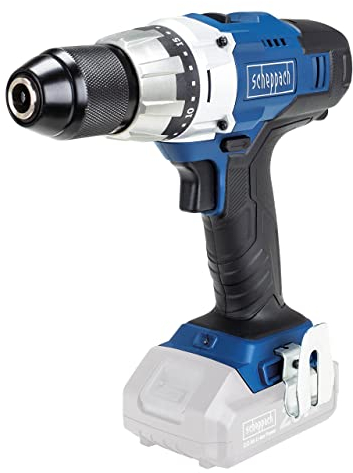 Scheppach CDD45-20ProS - Trapano avvitatore a batteria, 20 V, 45 Nm, 2 marce, max. 1600 min-1 LED
