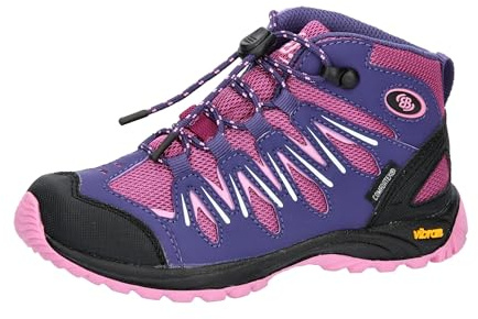 Brütting Girls Expedition Kids High Cross Running Shoe, Purple pink, 4 UK