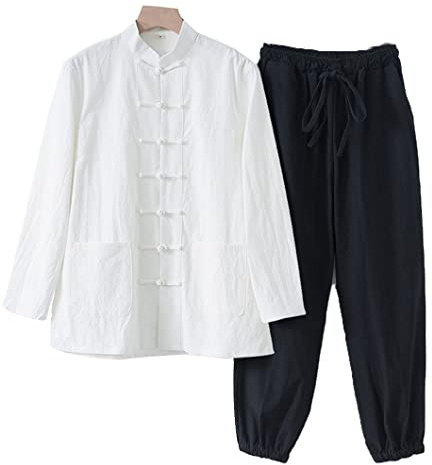 Cotton Linen Tai Chi Uniform Pants ChineseTraditional Clothing Martial Art Kung Fu Uniform Set, Tang Suit S-5XL