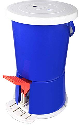 fikujap Mini Lavatrice a Pedale, Design Portatile e Compatto Non è Necessario Materiale plastico PP Elettrico 2 kg di capacità