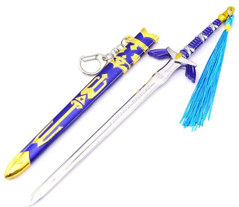 Superbuybox Link Weapon Schwert Dolch Sheild Actionfigur Spielsammlung Schreibtisch Raumdekoration Rucksack Anhänger Geschenk (Link Master Sword)