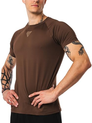 Satire Gym– Muscle Fit T-Shirt de Sport pour Homme - T-Shirt de Musculation à séchage Rapide - Vêtement de Musculation Homme – T-Shirt de Fitness Convient pour la Musculation