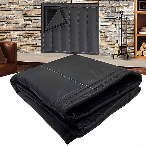 Fireplace Draft Stopper For Overnight Heat Loss Fireplace Cover Chimney Insulation Blocker Blanket,Fireplace Blanket For Heat Loss Saving Energy