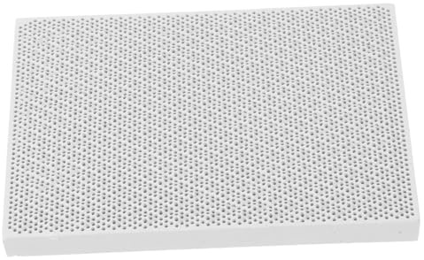 HOMSFOU Placa de Soldadura para Joyería de Cerámica Clara, Tablero de Estructura Hexagonal para Soldar Cobre y Plata en Tareas de Bricolaje Metalúrgico
