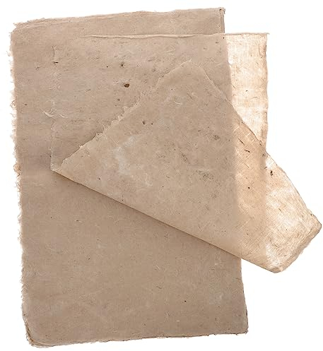 DIYEAH 25sheets Natural Rice Paper for Calligraphy Retro Style Xuan Paper Multi-Functional Writing Painting for Chinese Calligraphy Practice Art Projects