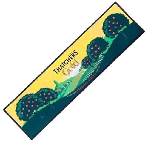 Thatchers PVC Bar Mat Cider Drip Runner Man Cave Grips and Slip Prevention Large Classic Logo