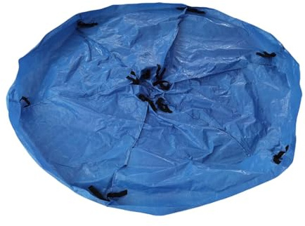 Funda protectora para cama elástica, cubierta protectora plegable a prueba de polvo, protector solar con correa, cubierta de ahorro de espacio al aire libre