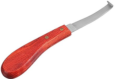 Toddmomy Cuchillo para Pezuñas Herramienta para Reparar Cascos Mango Antideslizante Fácil de Limpiar Acero Inoxidable Profesional para Casco de Caballo 1 Unidad
