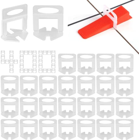 400 Pièce Cale Autonivelante 2mm Nivellement Carrelage Croisillon Carrelage Autonivelant Croisillon Autonivelant 2mm Croisillon Carrelage Autonivelant 2mm Kit de Nivellement pour Carrelage pour Carrel