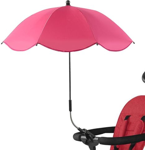 6 färger solparasoll för barnvagn – – parasoll för barnvagn med klämma, barnvagnsparasol, paraply med klämma för barnvagn, paraply för barnvagn, paraply för barnvagn, UV-skydd för barnvagn, barnvagn,