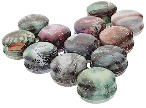 BELLIFFY 12pcs Aromatherapy Packaging Box Vintage Candle Tin Container Small Round Tin for Candle Making for Scented