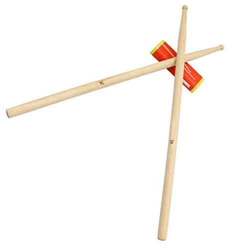 Ahornholz 7a 1 Paar Drumsticks für Professionelle Schlagzeuger | Glatte Oberfläche ohne Grate, Khakifarbene Ausführung, Vielseitig Einsetzbar, Angenehmes Spielgefühl