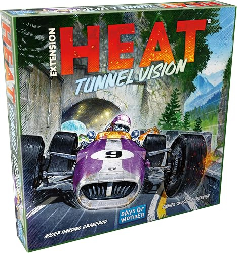 Asmodee - Heat Extension: Tunnel Vision – Gesellschaftsspiele – Brettspiel und Rennspiel ab 10 Jahren – 1 Spieler und mehr – 60 Minuten – französische Version