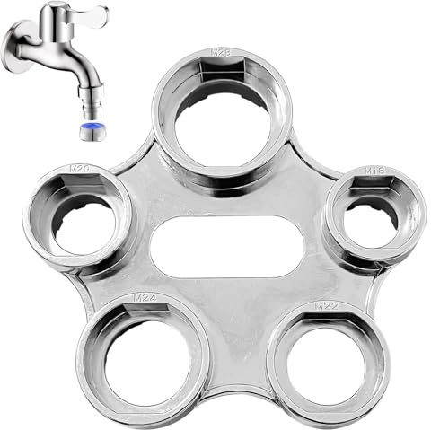 Efficient Water Flow Adjusting Tool, 10 in 1 Faucet Aerator Removal Tool, Multi-Use Faucet Aerator Key, Faucet Aerator Removal Wrench Tool for Easy Installation and Maintenance