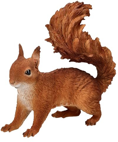 Figuren Shop GmbH Gartenfigur Eichhörnchen – Lebensechte HotAnt Figur, 22 cm, wetterfest & handbemalt