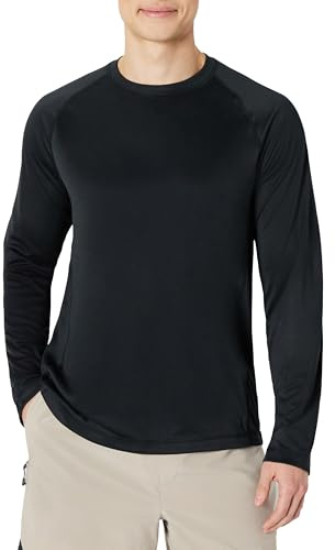 Amazon Essentials Men's Long-Sleeve Quick-Dry UPF 50 Swim T-Shirt Rash Top