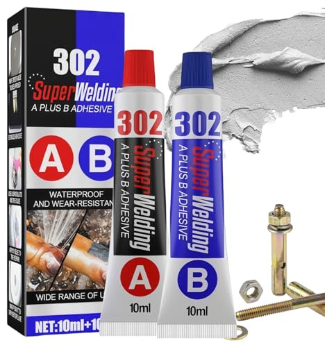 20ml A/B Metal Glue Heat Resistance Cold,Industrial Glue,Liquid Me/tal Weld Repair Paste,Strong Glu-e for Plastic/Metal,Waterproof Gl/ue,Craft Gl/ue,Clear Glu/e,Spray Gl-ue,All-Purpose Repair Glu-e