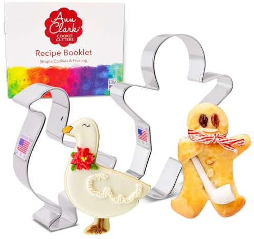 Ann Clark Cookie Cutters Martinstag 2-teiliges Set, Gans und Lebkuchenmann