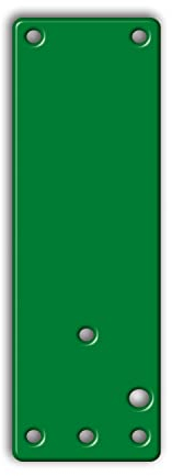 GfS Montageplatte für Brandschutztüren für EH-Türwächter® und Schwenk Türwächter zum kleben