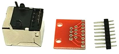 perfk Prise RJ45 avec Carte Connexion PCB De Circuit Imprimé - Pas Soudure